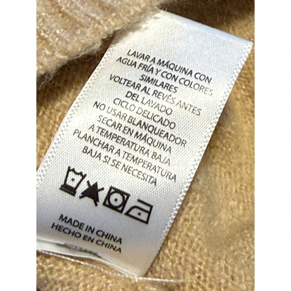 beachlunchlounge‎ Collection Leopard Print Striped Sweater Women's XL Tan Pink